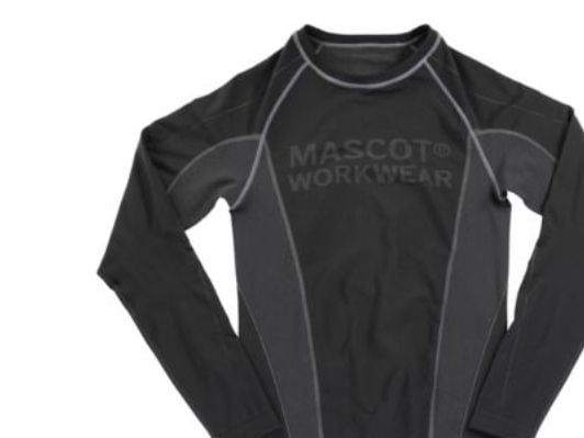 MASCOT 50561-940-09, Underskjorte, Sort, Unisex, Monokromatisk, M, 185 g/m²