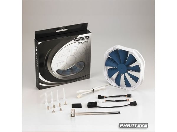 Phanteks PH-F140TS, Tuuletin, 14 cm, 19 dB, Sininen