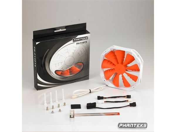 Phanteks PH-F140TS, Vifte, 14 cm, 19 dB, Oransje