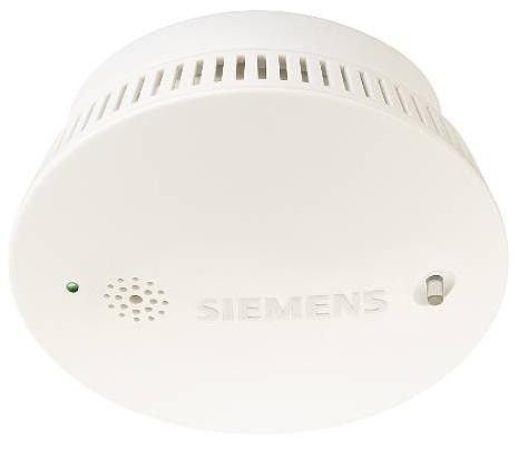 Siemens røgdetektor/røgalarm SD230N titanium hvid til 230V med 9V batteribackup