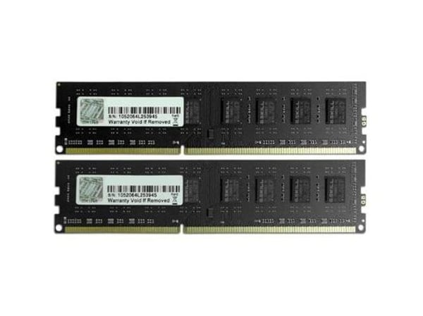 G.Skill NT Series - DDR3 - sett - 16 GB: 2 x 8 GB - DIMM 240-pin - 1600 MHz / PC3-12800 - CL11 - 1.5 V - ikke-bufret - ikke-ECC