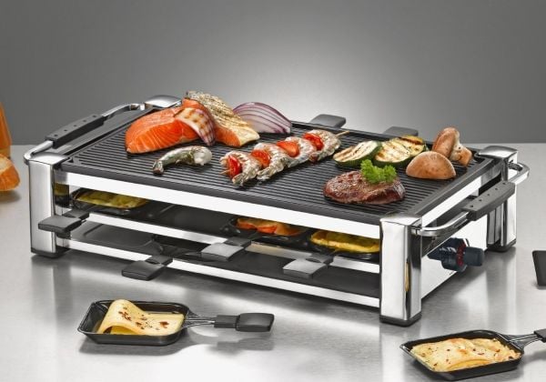 Rommelsbacher RCC 1500 - Plancha - elektrisk - krom