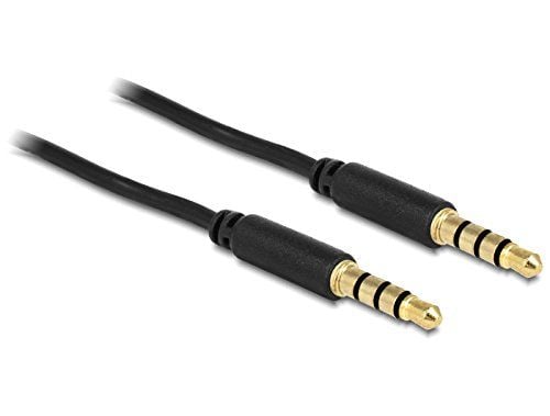 DeLOCK 83436, 3.5mm, Uros, 3.5mm, Uros, 2 m, Musta