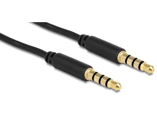 DeLOCK 83438, 3.5mm, Uros, 3.5mm, Uros, 5 m, Musta