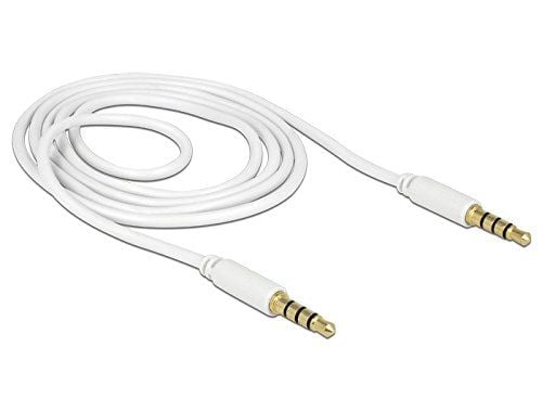 DeLOCK 83440, 3.5mm, Uros, 3.5mm, Uros, 1 m, Valkoinen
