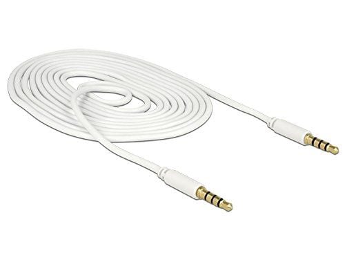DeLOCK 83441, 3.5mm, Uros, 3.5mm, Uros, 2 m, Valkoinen