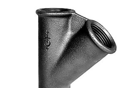 T-stycke 45° svart 3/4