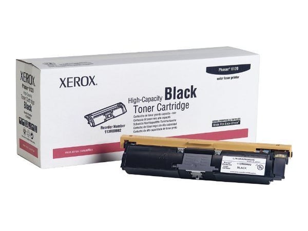 Xerox Phaser 6120 - Høykapasitets - svart - original - tonerpatron - for Phaser 6115MFP/D, 6115MFP/N, 6120, 6120N, 6120VN
