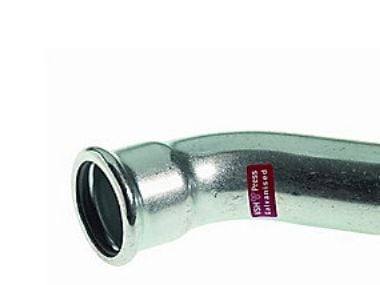 VSH bøjning 45° muffe/nippel 15 mm fz