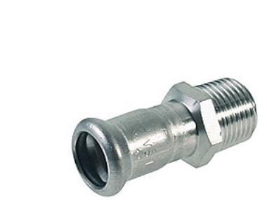 VSH overgang muffe/nippel 15 mm X 1/2 syrefast