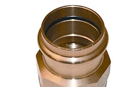 VIEGA Sanpress overgang ¾"x22mm af rødgods muffe/muffe, SC-contur