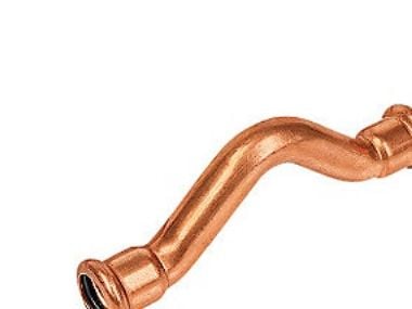 overbøjning 22 mm M-M - muffe-muffe Cu press. M og V bakker