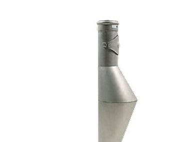 BLÜCHER Rottestop med renseadgang Ø110-110mm i rustfristål aisi 304