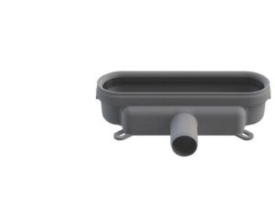 Unidrain-ulostuloputken kotelolinja Ø32mm - vaakasuora. ilman vesilukkoa