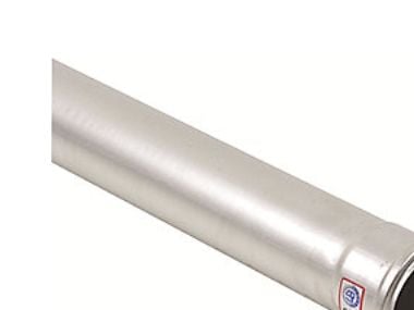 Blücher rustfri lige rør med muffe - Ø110 mm i længde 500 mm - AISI304/EN1.4301