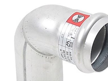 Ø 50 mm x 87,5° böj syrafast AISI316L/EN1.4404 Blücher