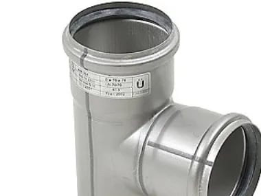 Blücher gr.rør 87.5gr.75mm - m.O-rengas RF AISI 304.Alm RF stål