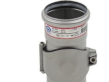 Blücher rensestykke 75mm - m.O-ring RF AISI 304.Alm RF stål