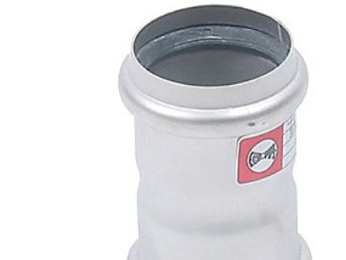Blücher rustfri dobbelt stikmuffe Ø50 mm - AISI304/EN1.4301