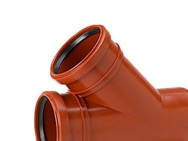 Uponor 110 x 110 mm 45 gr. PP-kloakgrenrør