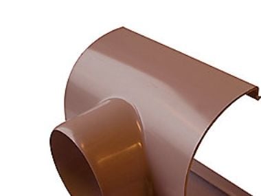 11" x 75 mm Tudstykke brun Plastmo