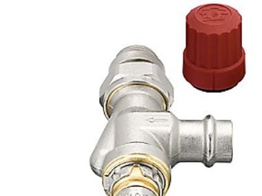 Danfoss RA-N press fit 15mm - omv.vinkel Radiatorventil 013G3239