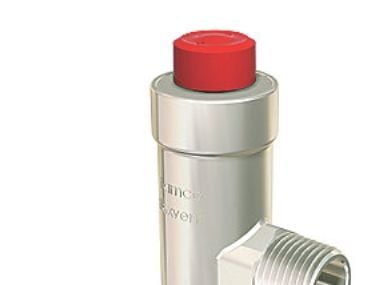 FLAMCO automatisk luftavluftare 1/2" vinkel med invändig gänga - tål 50% glykol