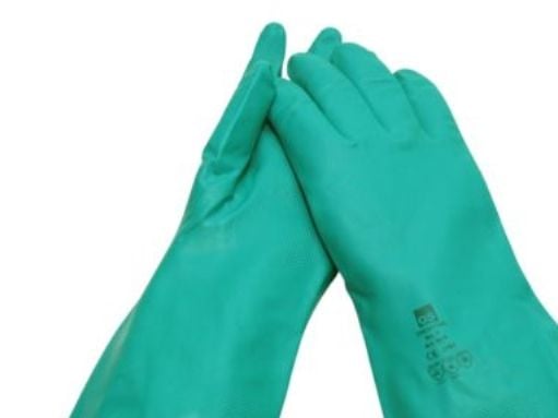 Gummihandske Chemitril str. 10 - Nitril/NBR - Tykkelse 0.38mm - Længde 33cm
