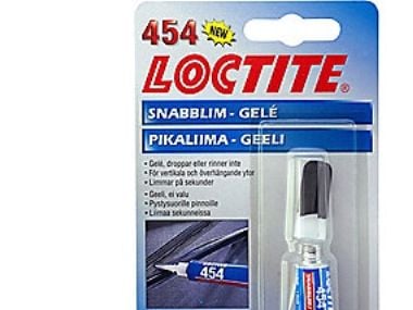 Loctite geeliliima 454 3gr - UN 3334 Voimassa olevien ilmailumääräysten alaiset nesteet NOS 9 Loctite geeliliima 454 3gr - UN 3334 Voimassa olevien ilmailumääräysten alaiset nesteet NOS 9