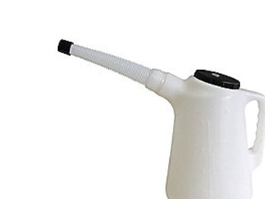 Oliemål pvc med flextud og låg 2 liter