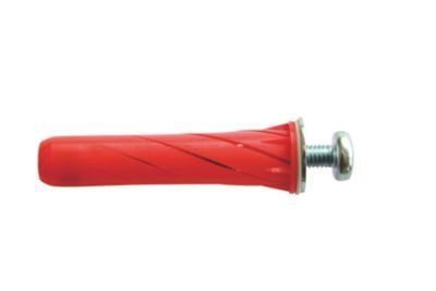 Fischer hulrumsdybel rød pan - Powerknot rosett 5x55, panhoved 5-18mm TX25, pakke a 25 stk
