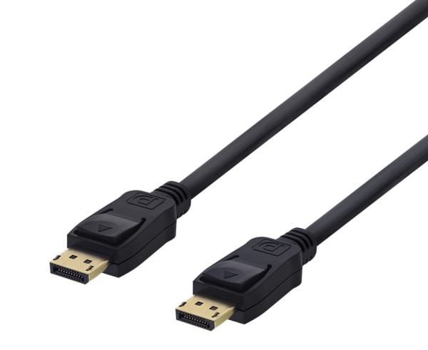 DELTACO DP-1022 - DisplayPort-kabel - DisplayPort (hann) til DisplayPort (hann) - 2 m - formstøpt - svart
