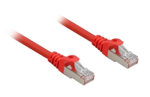 Sharkoon - Koblingskabel - RJ-45 (hann) til RJ-45 (hann) - 3 m - CAT 6a - rød