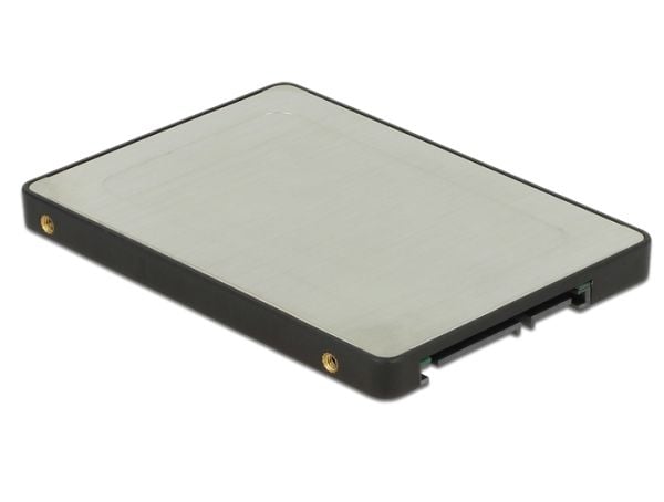 Delock Converter SATA 22 Pin to M.2 - Uttagbar harddiskramme - 2.5" to M.2 - svart, sølv