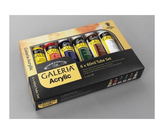 Winsor & Newton 5012572010054, 60 ml, Blå, Brun, Grønn, Rød, Hvit, Gult, Rør