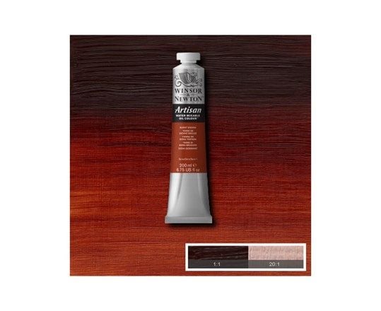 Artisan water mix oil 200 ml burnt sienna 074