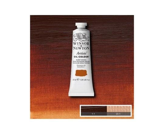 Kunstneroljemaling 37 ml burnt sienna 074
