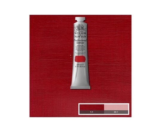 Proff. akrylmaling 200 ml perylenrød 464