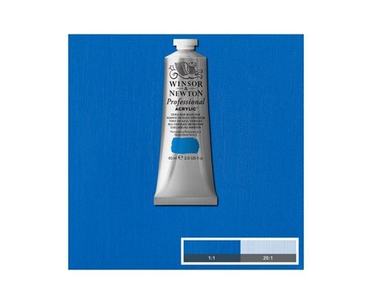 Winsor & Newton Professional Acrylic, 60 ml, Blå, Rør