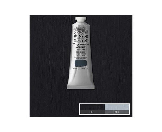 Winsor & Newton Professional Acrylic, 60 ml, Grå, Rör
