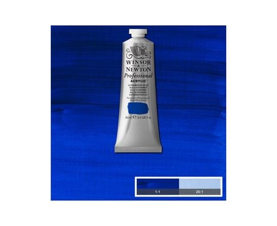 Prof akryyli 60ml Ultramariinin sininen 664