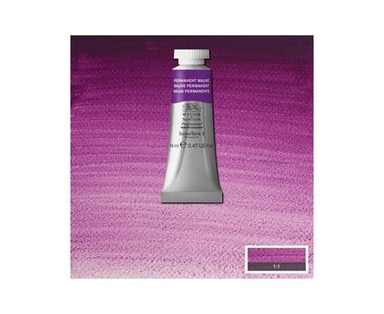 PROF WATER COLOUR 14ML Permanent Mauve 491