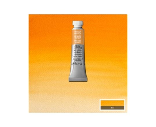 Winsor Orange 724 akvarellfärg, proffs, 5 ml