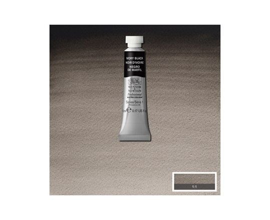 Akvarellfarge proff. 5 ml Ivory Black 331
