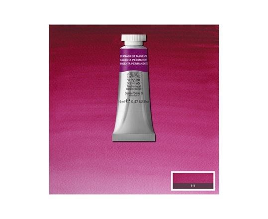 Akvarell maling proff. 14 ml Permanent Magenta 489