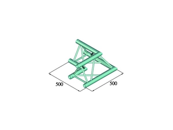 Alutruss TRILOCK 6082AC-21 hjørne 90° 3-punkts traverse