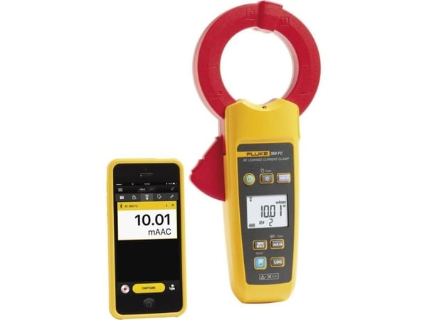 Fluke 369 FC, Digitalt, 0,003 - 60 A, 0,001 µA, 0,04 - 1 kHz, 1% + 5 digits, Grå, Rød, Gult