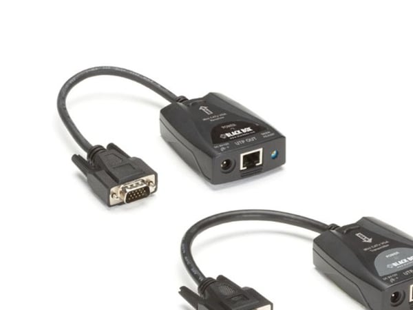 Black Box Mini CATx VGA Extender Kit with Video Equalization Adjustment - Videoforlenger - opp til 150 m - TAA-samsvar