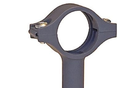 Rørbærer 12 mm - mørkegrå. let model PA6