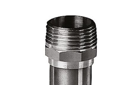Overg.nippel 1/2 -22 mm - rørgevind nippel og glat ende
